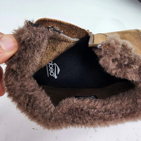 Abeo Aberdeen Paw Women's Shoes Brown US 8.5 M Slip On Fur Trim Zip Ankle Boots - Picture 9 of 11